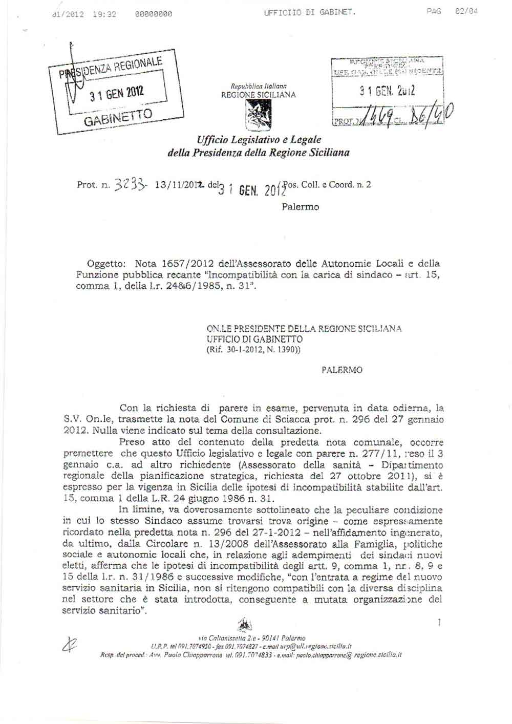 Archivio Notizie Corriere di Sciacca
