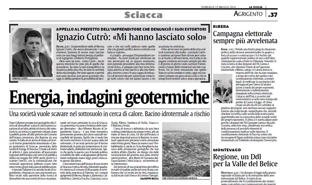 Archivio Notizie Corriere di Sciacca