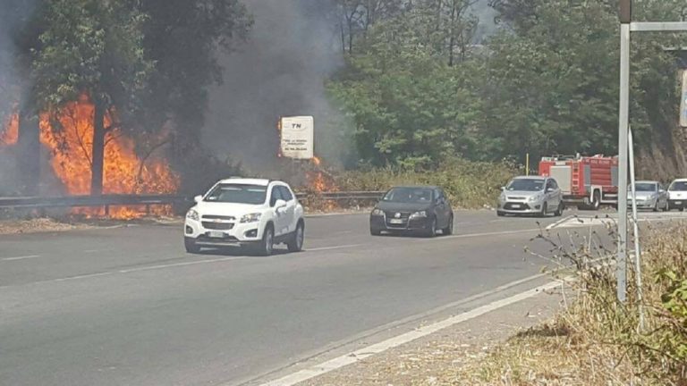 INCENDIO STRADA