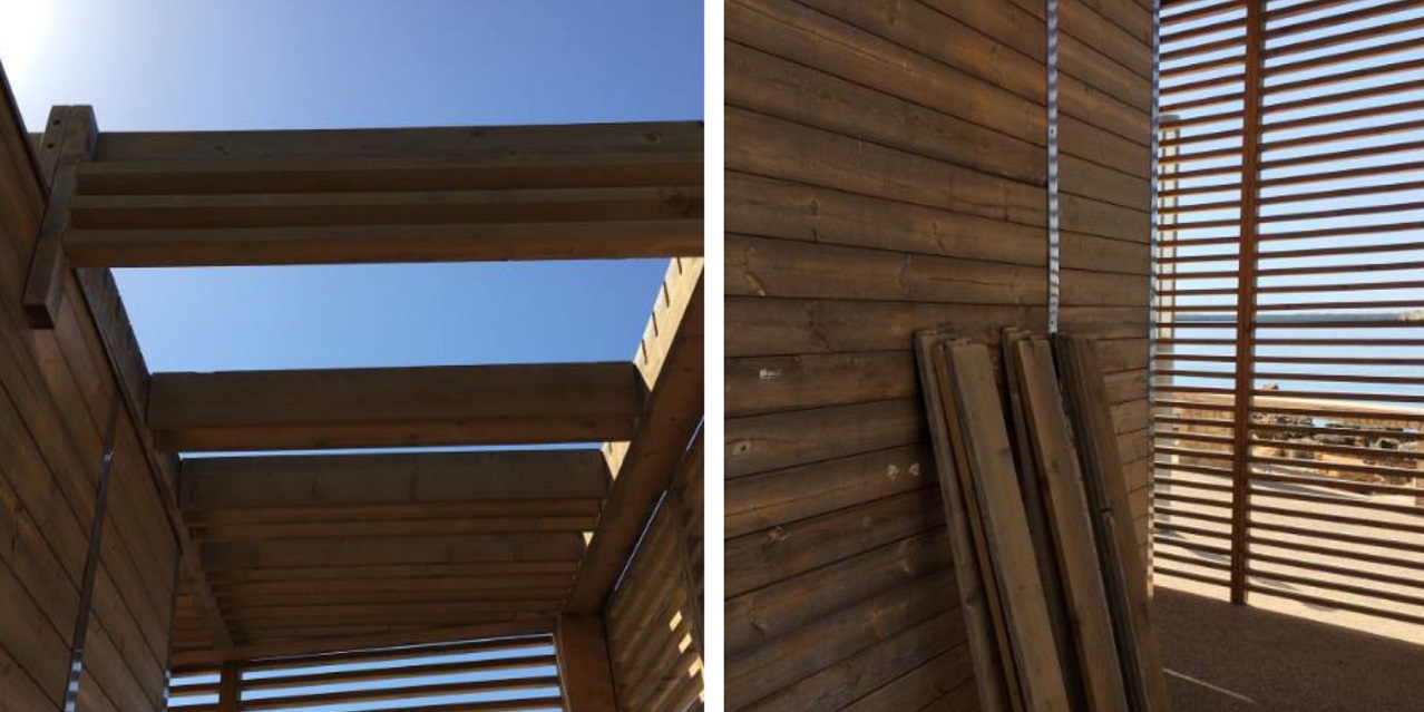 STAZZONE VANDALISMO STRUTTURA LEGNO