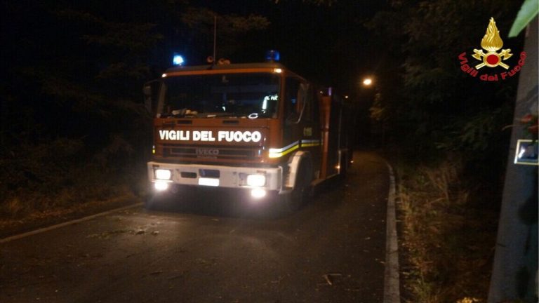 vigili fuoco notte