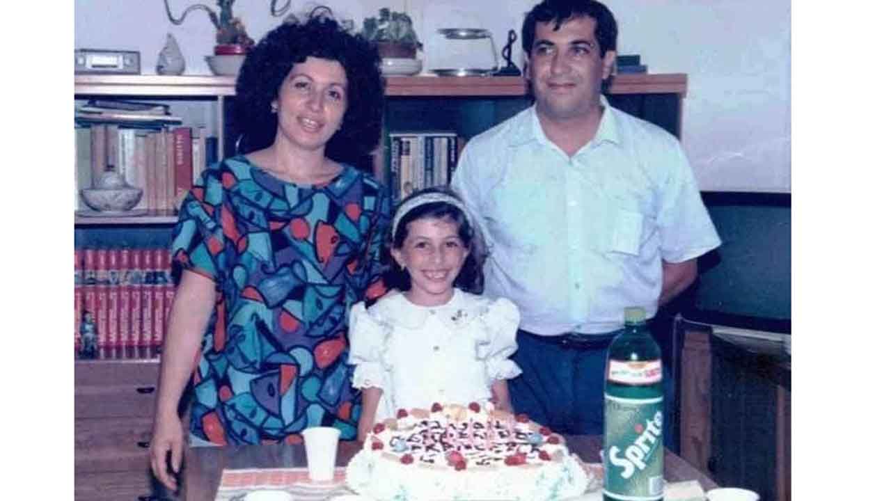 Francesca Capizzi piccola con i genitori