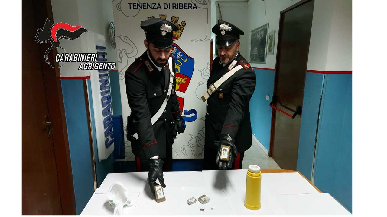 carabinieri droga ribera