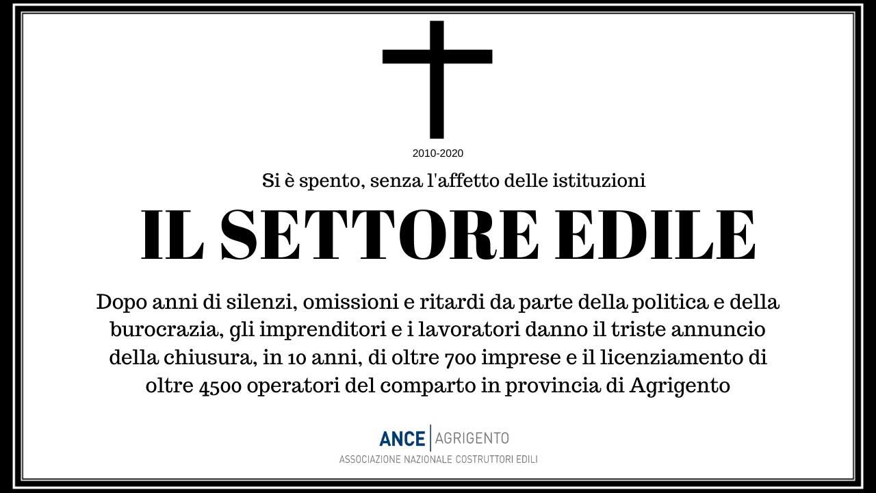 necrologio settore edile