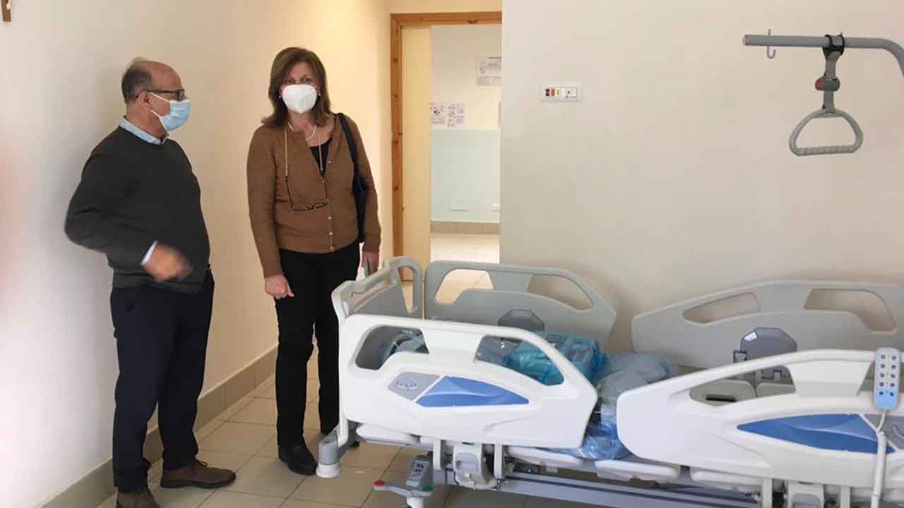 Margherita La Rocca Ruvolo e Salvatore Cascio letto Covid degenza ordinaria