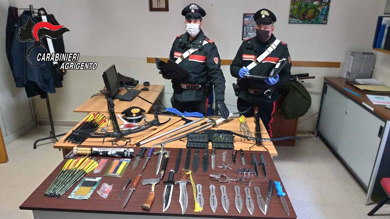 carabinieri armi abusive