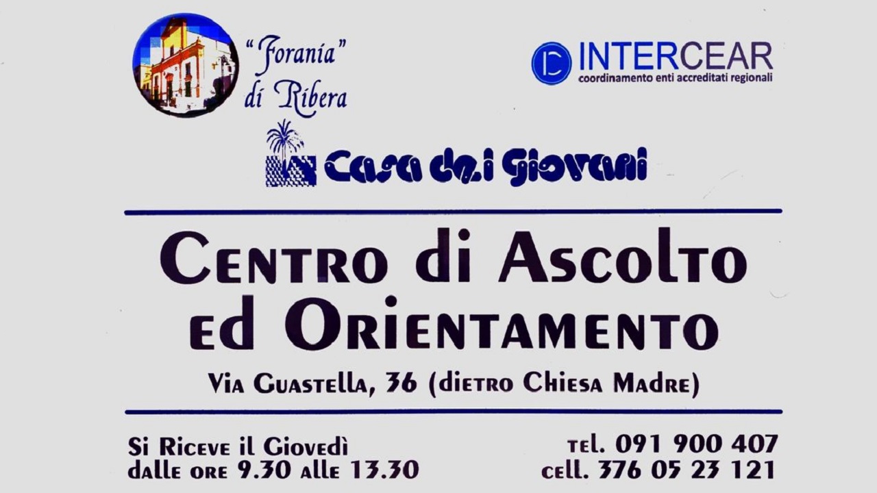 centro ascolto ribera 2021