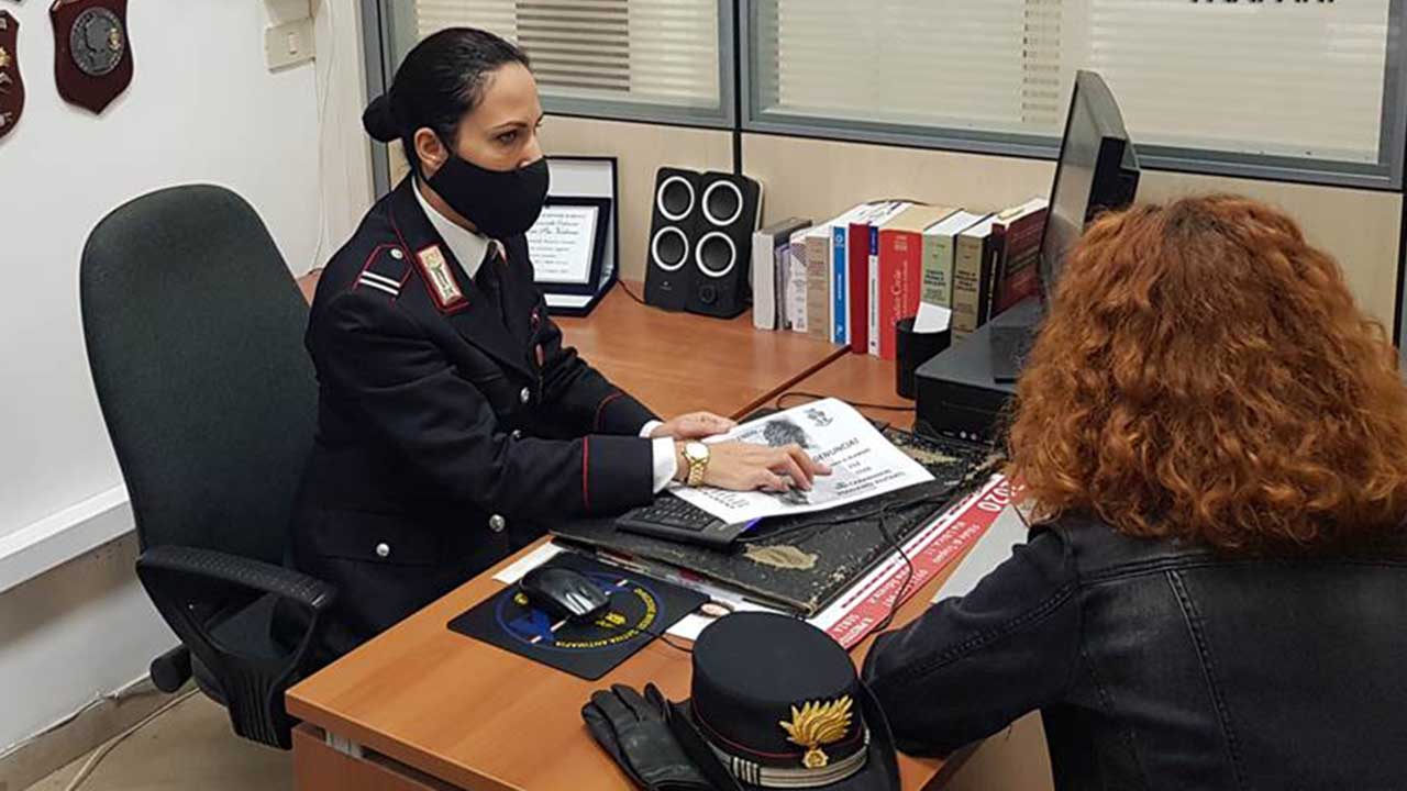 denuncia carabinieri violenza genere