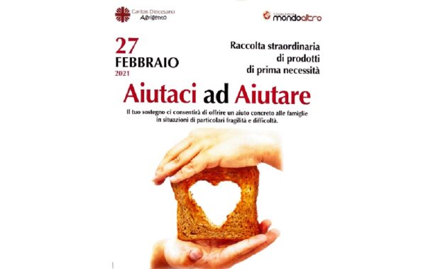 Raccolta alimentare Caritas oggi a Sciacca