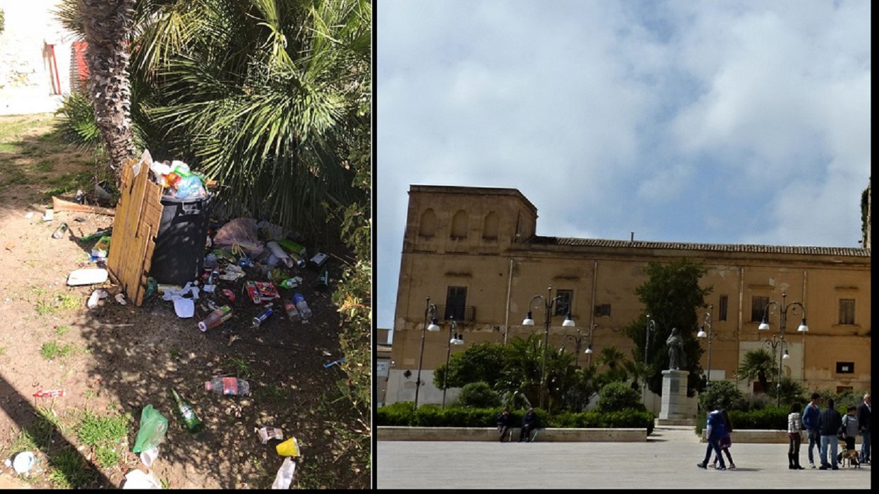 rifiuti villetta piazza scandaliato 2021