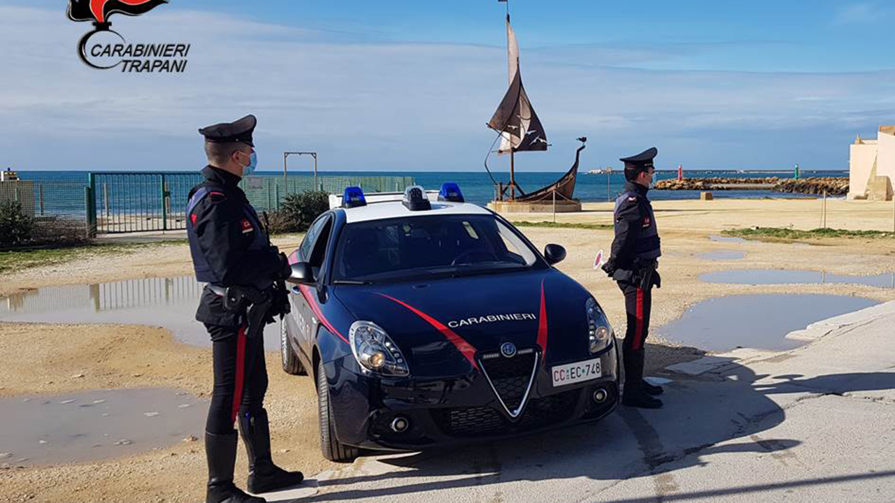 carabinieri Trapani pattuglia mare