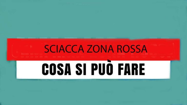 sciacca zona rossa cosa si può fare