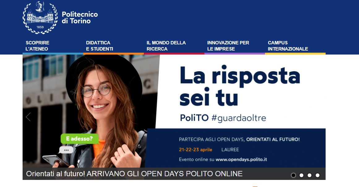 Il Politecnico di Torino apre le porte ai futuri studenti