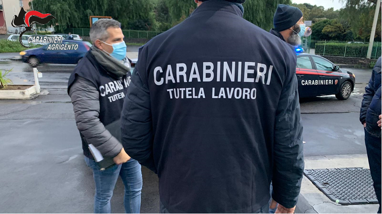 Carabinieri tutela lavoro