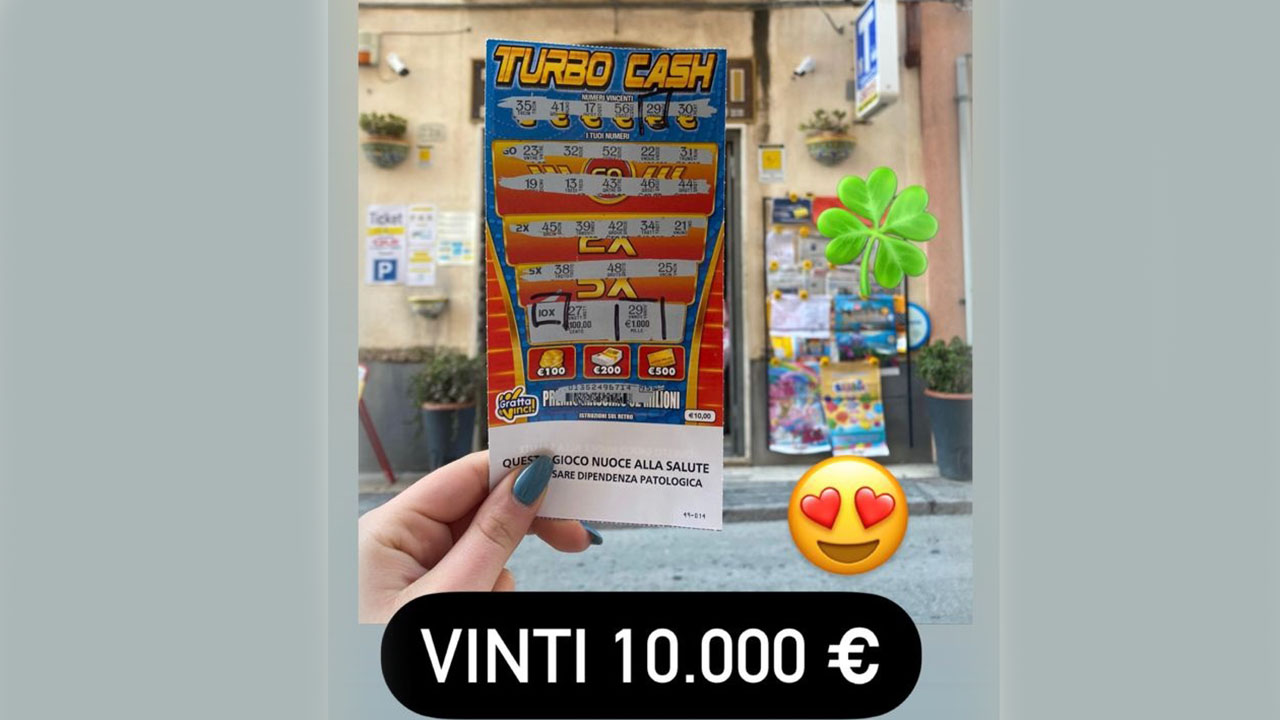 Vincita gratta e vinci Turbo Cash