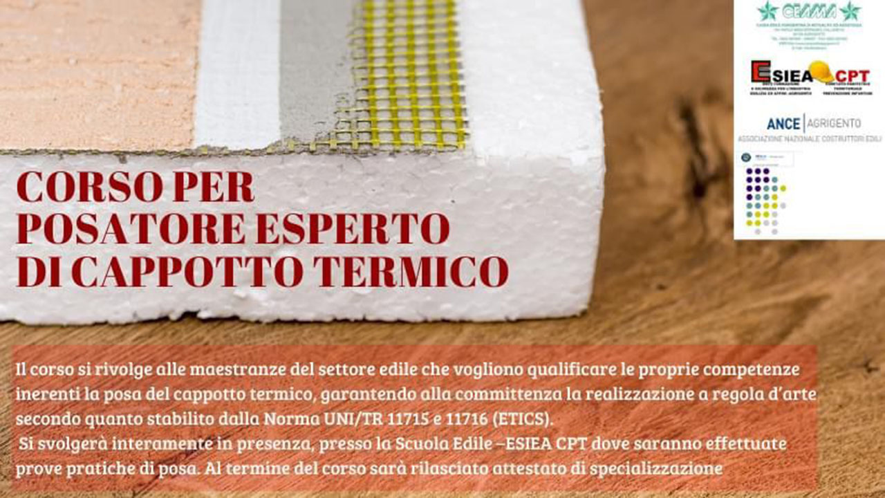 corso posatore cappotto termico