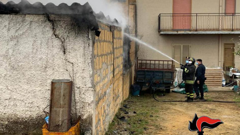 incendio partanna