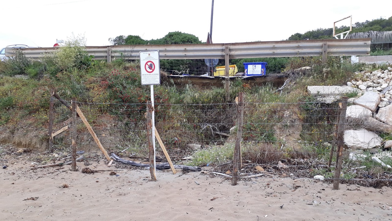 san marco spiaggia transennata 2021