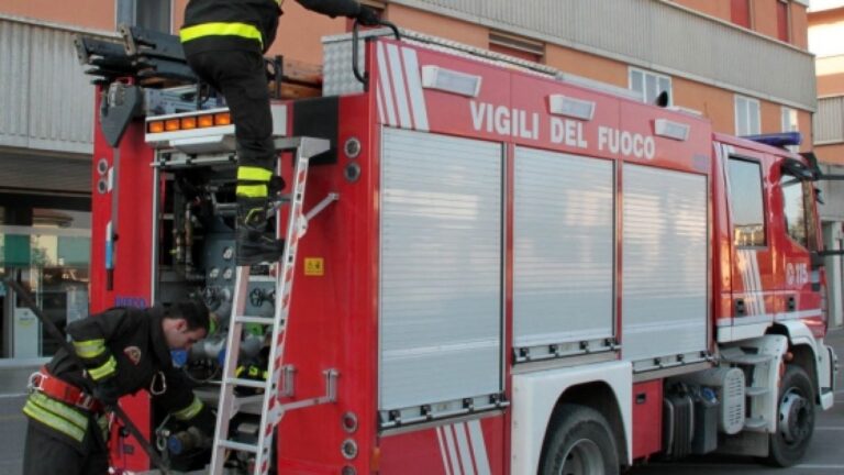 vigili fuoco fuga gas