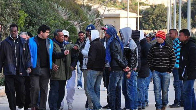 Migranti protesta
