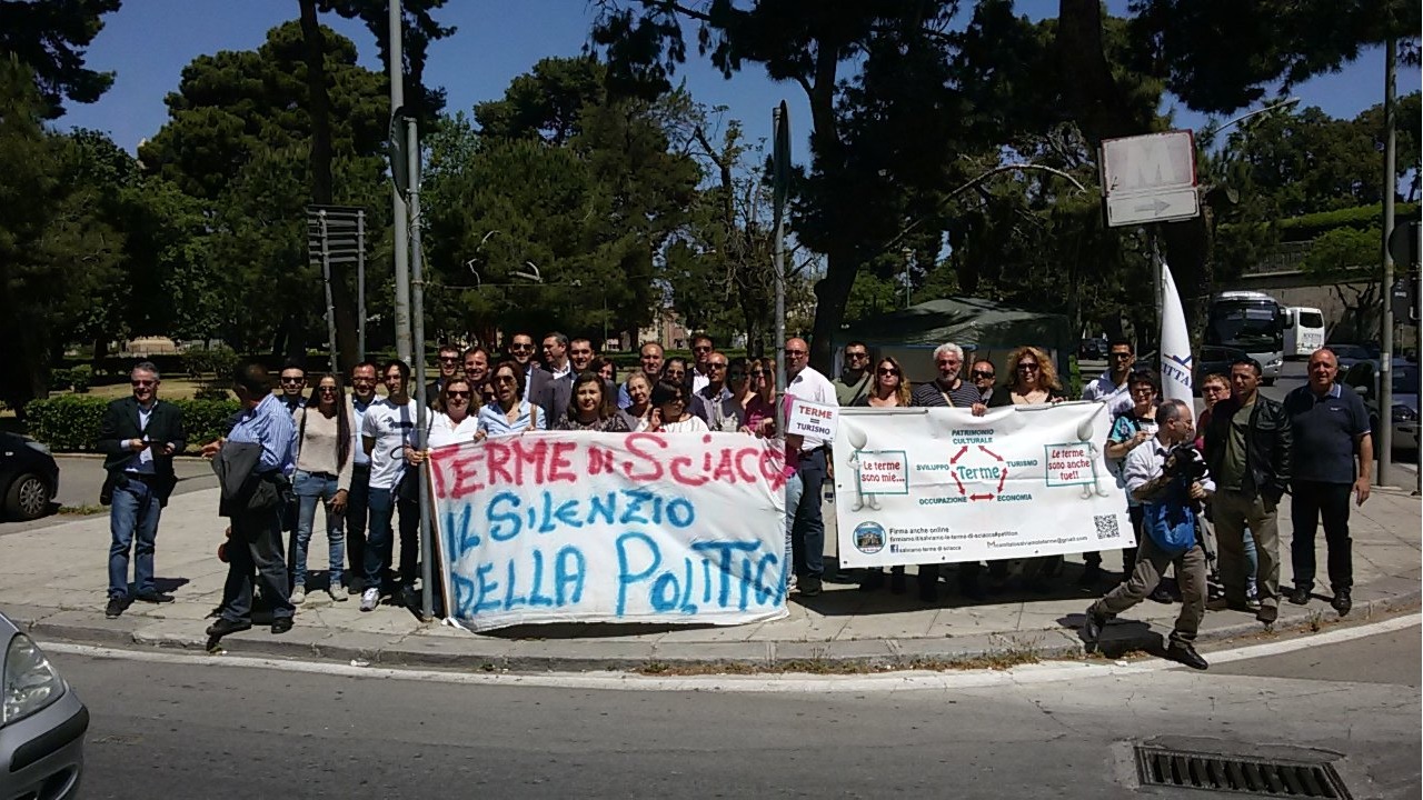 Quando anche il sindaco Di Paola andò a Palermo a protestare per le Terme