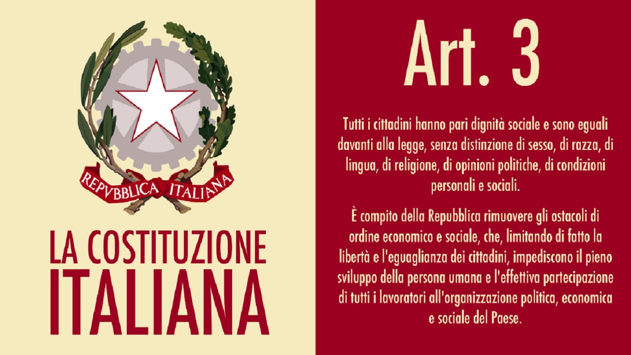 costituzione articolo 3