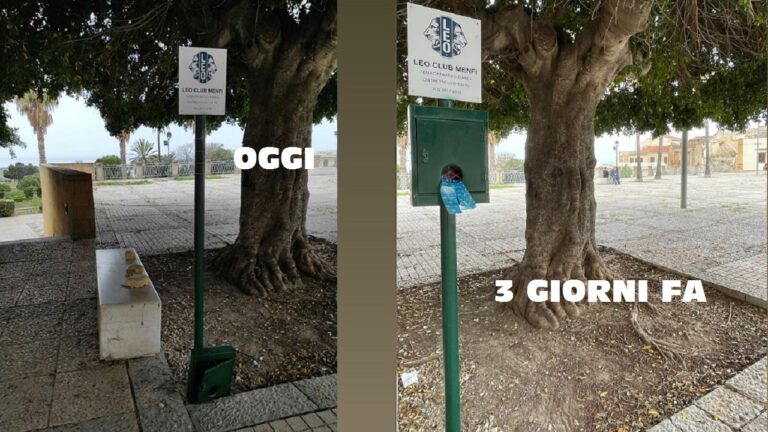menfi distributore sacchetti cani rotto 2021