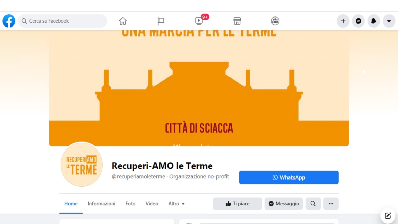 pagina facebook marcia per le terme