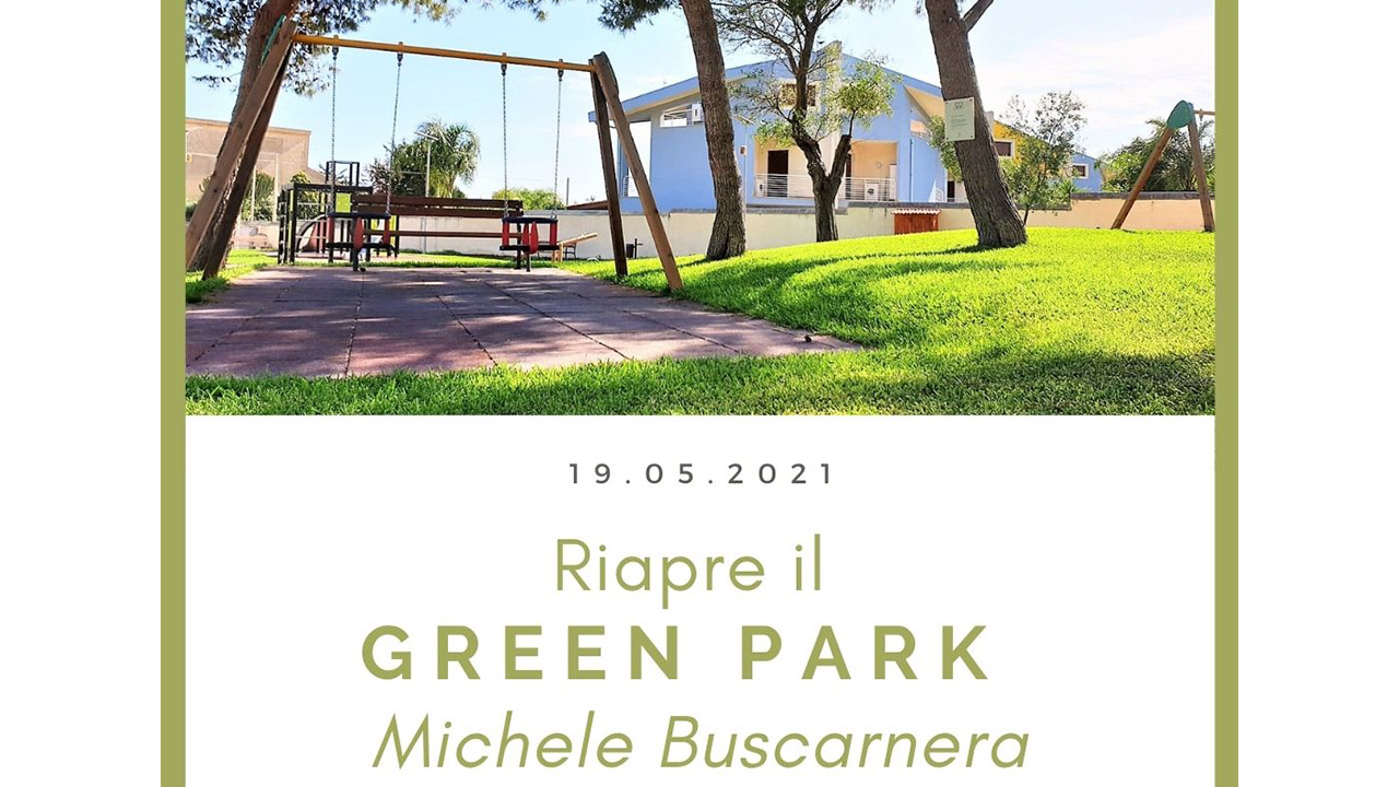 Il 19 maggio riapre il Green Park “Michele Buscarnera”