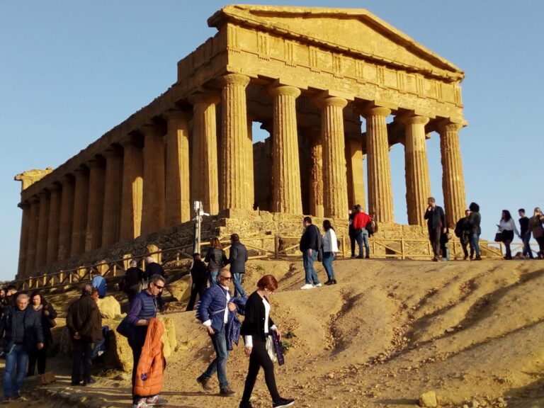 valle dei templi tramonto