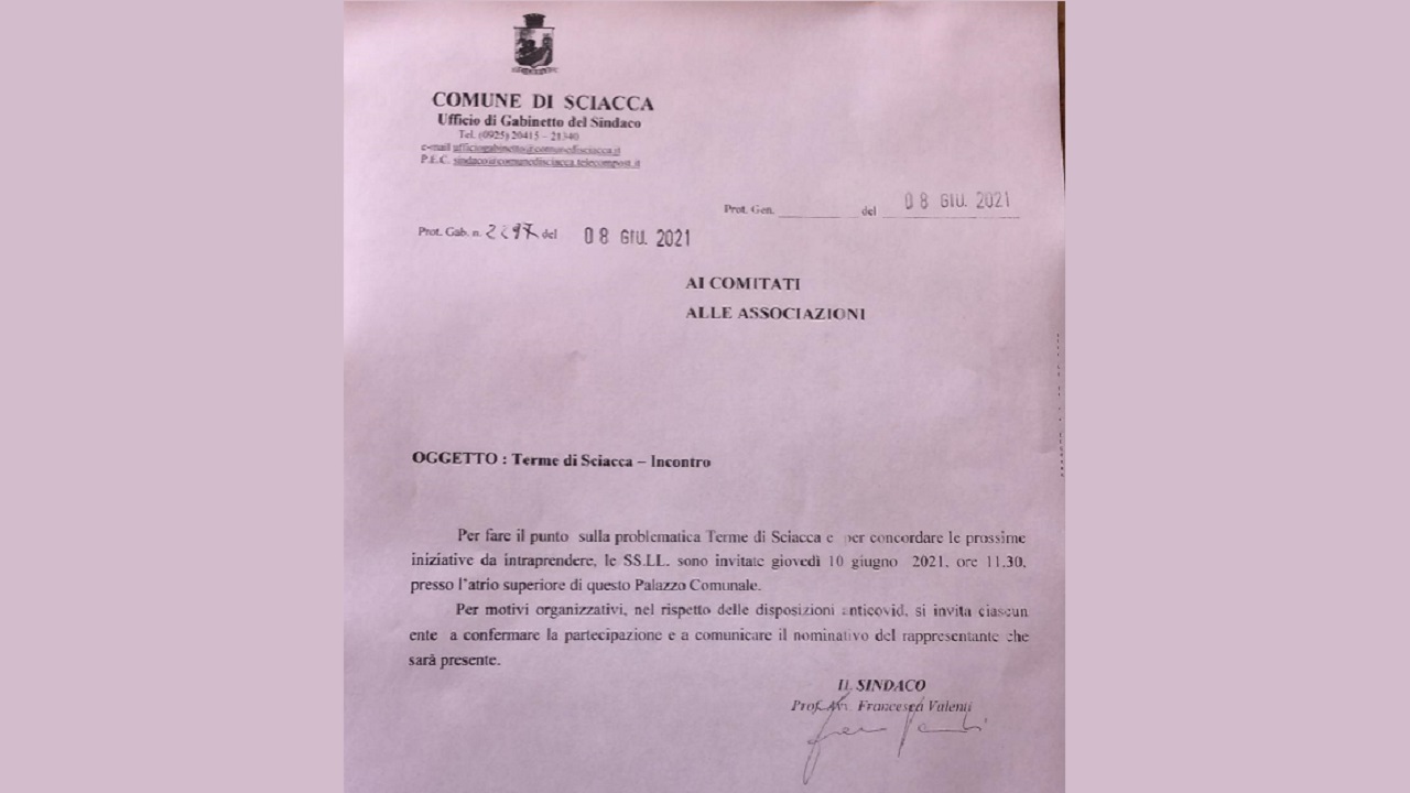 riunione terme invito 2021