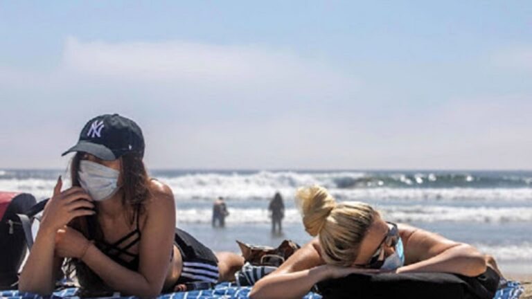 spiaggia mascherine
