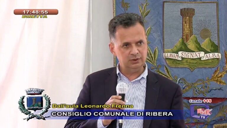 zappia al consiglio comunale di ribera 2021