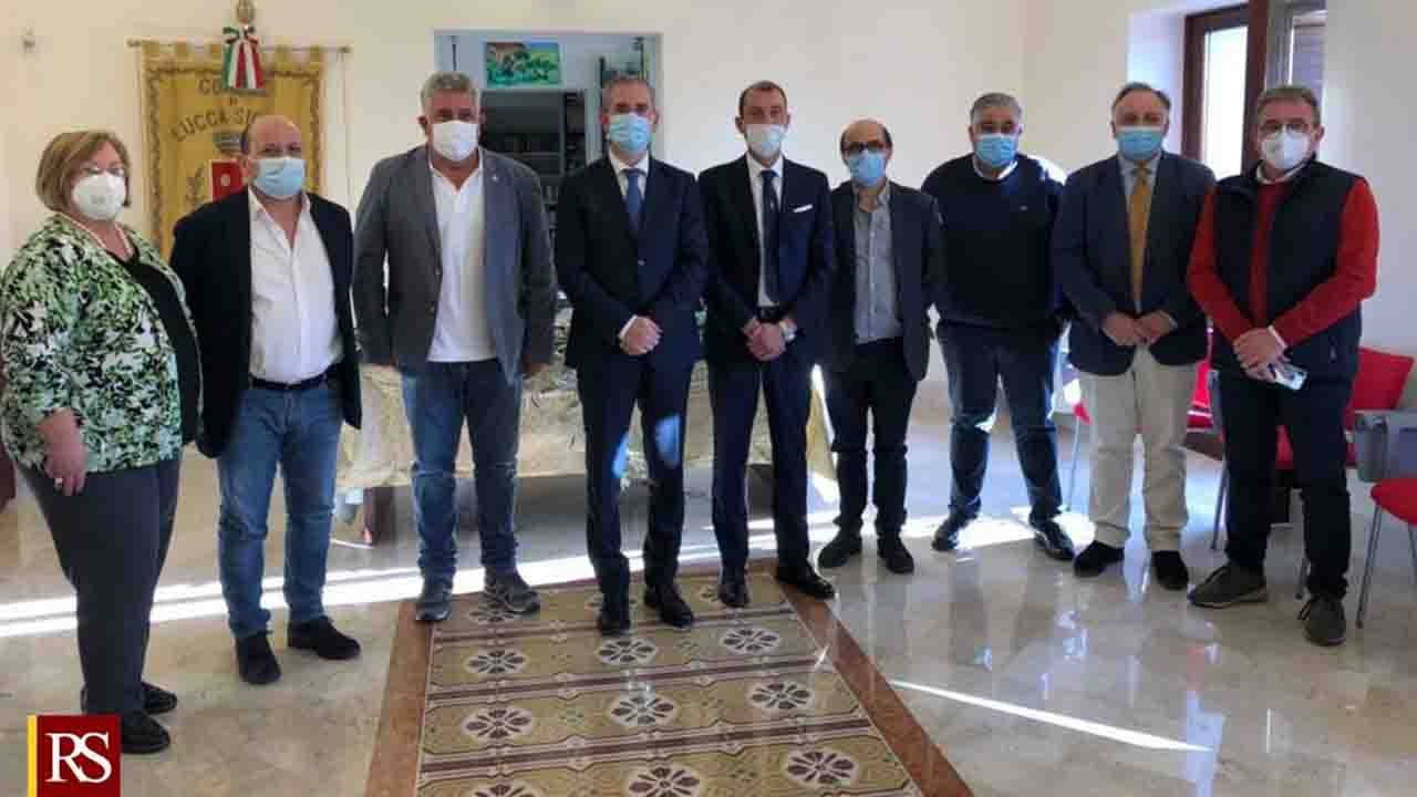 Assessore Marco Falcone e Sindaci strada mare monti