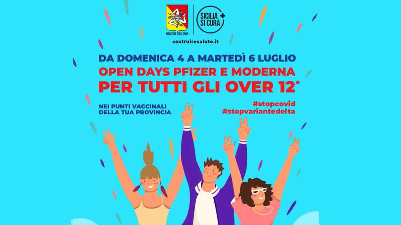 Grafica Open Day per tutti dai 12 anni in su