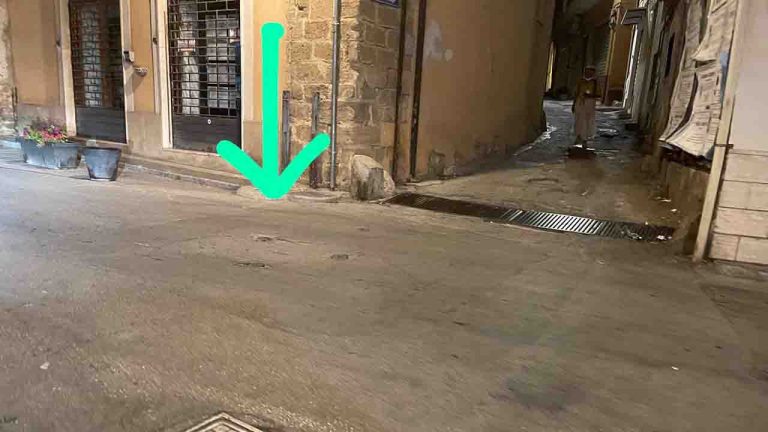 PIAZZA MARCONI AVVALLAMENTO