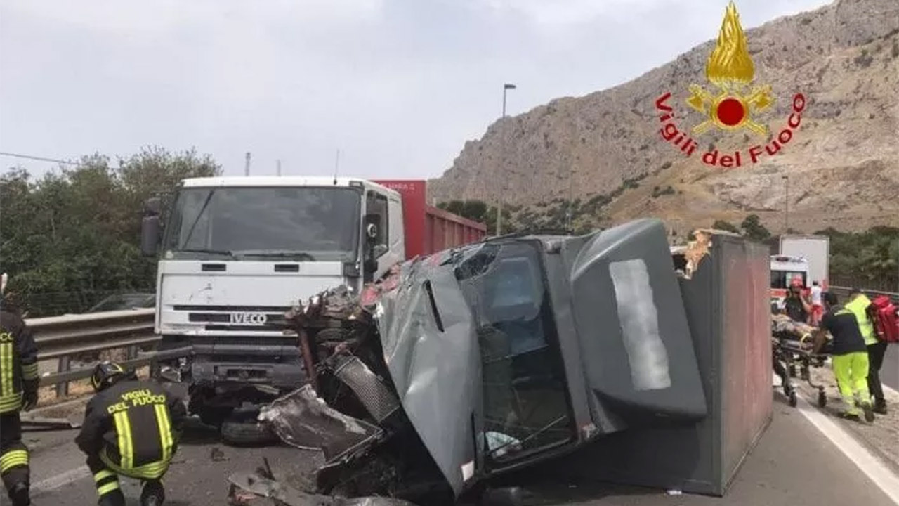 Scontro sulla A29 Capaci