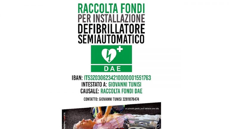 menfi raccolta fondi defibrillatore 2021