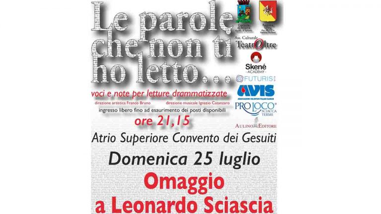 omaggio a sciascia - le parole che non ti ho letto