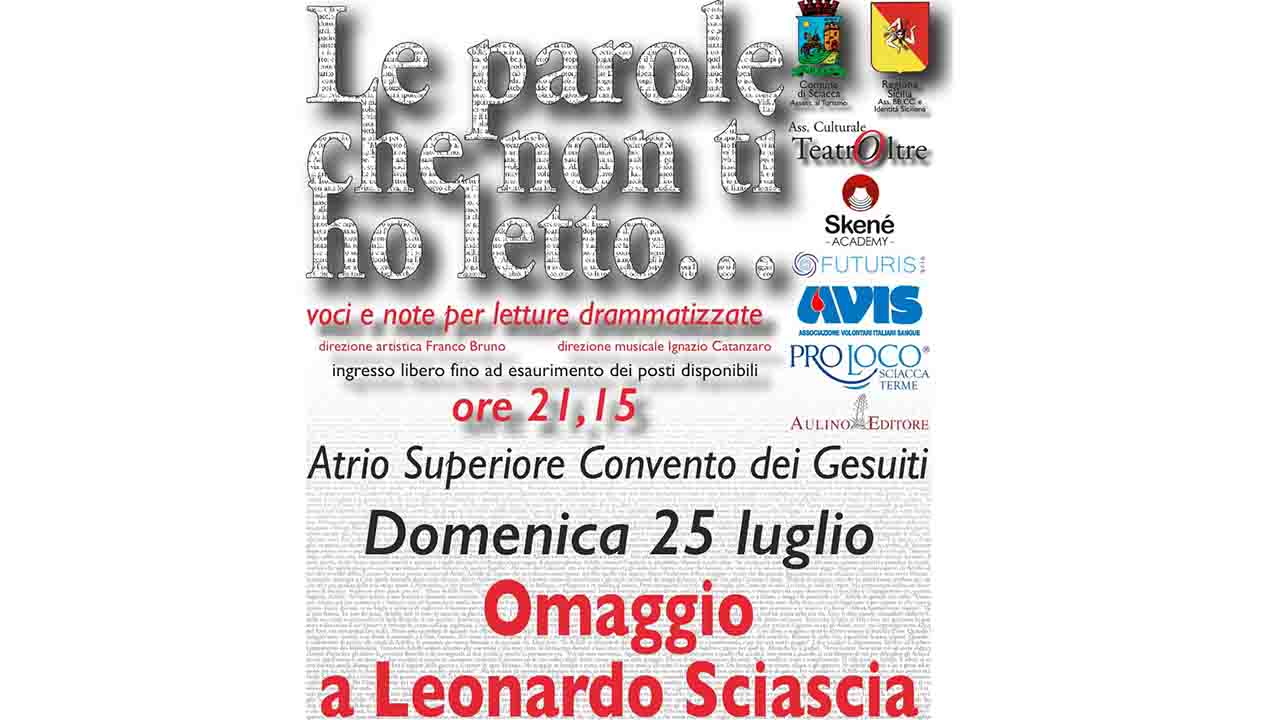 omaggio a sciascia - le parole che non ti ho letto