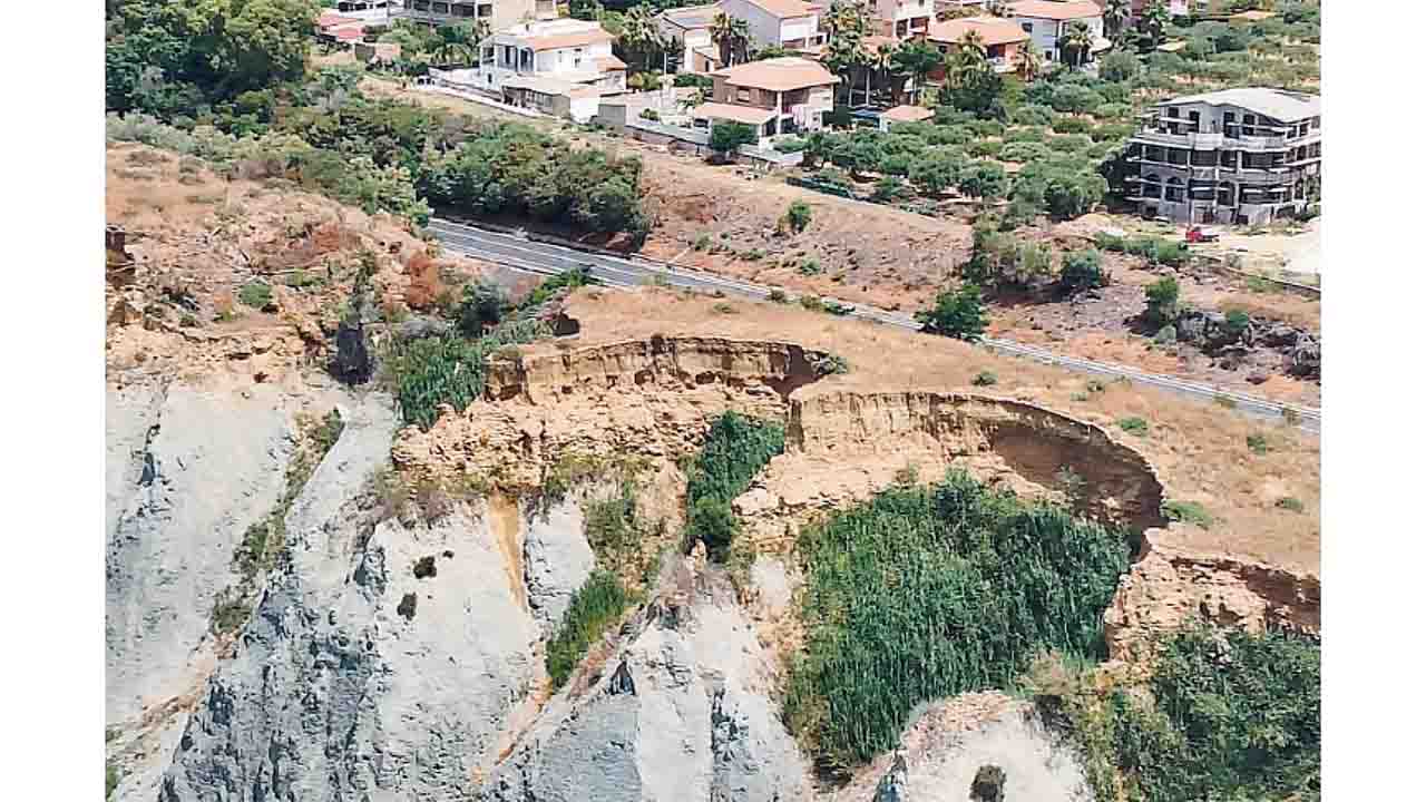 strada degli scrittori erosione frana statale 640 Mareamico