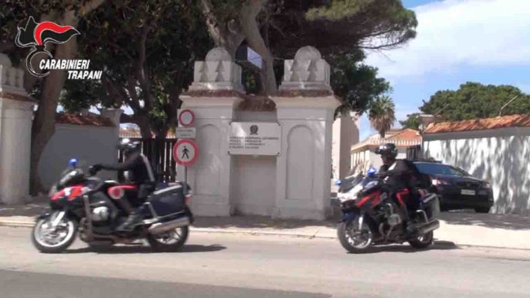 Carabinieri Marsala in moto