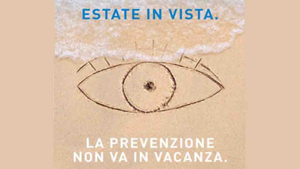 Sabato “La prevenzione non va in vacanza”: prendersi cura  della salute degli occhi anche in vacanza