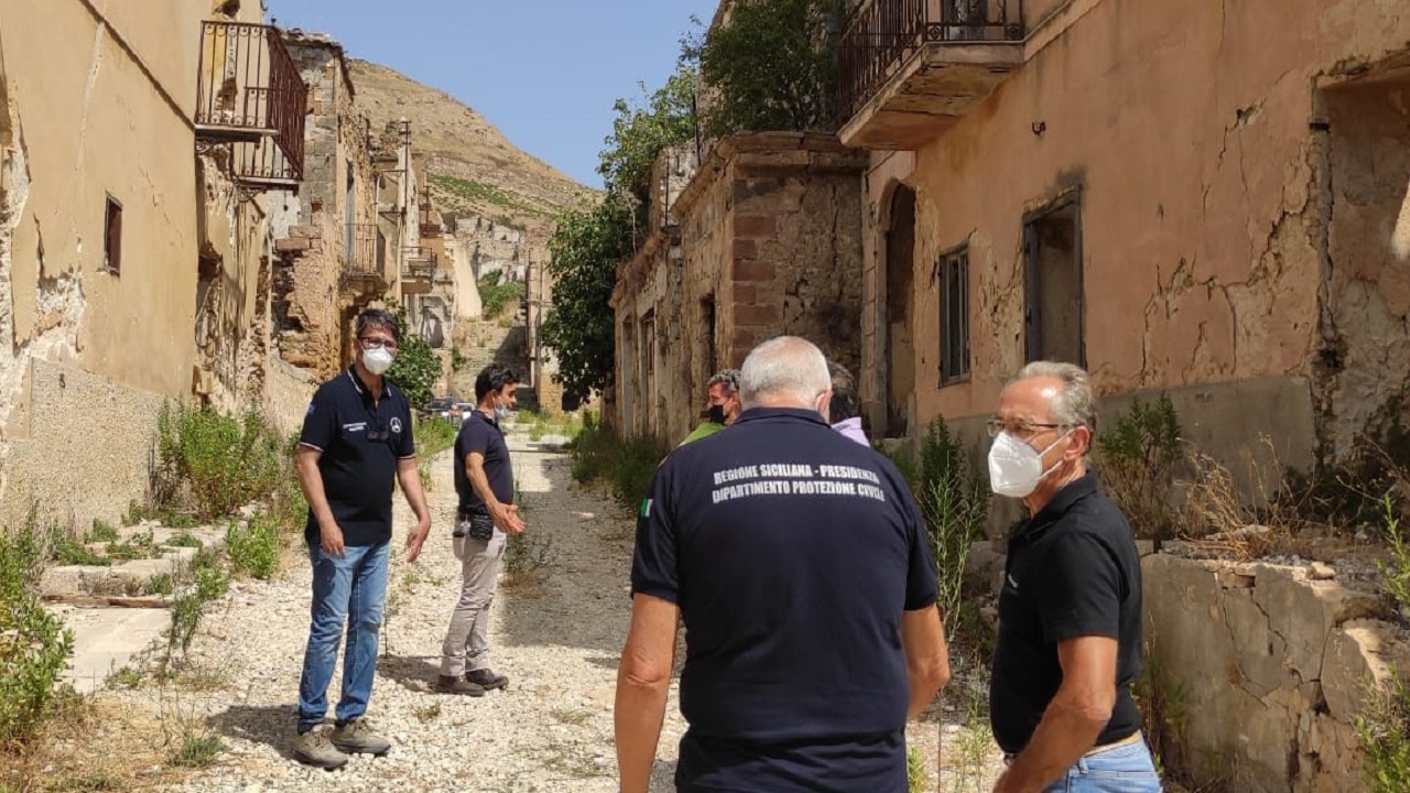 Poggioreale Sopralluogo Protezione civile