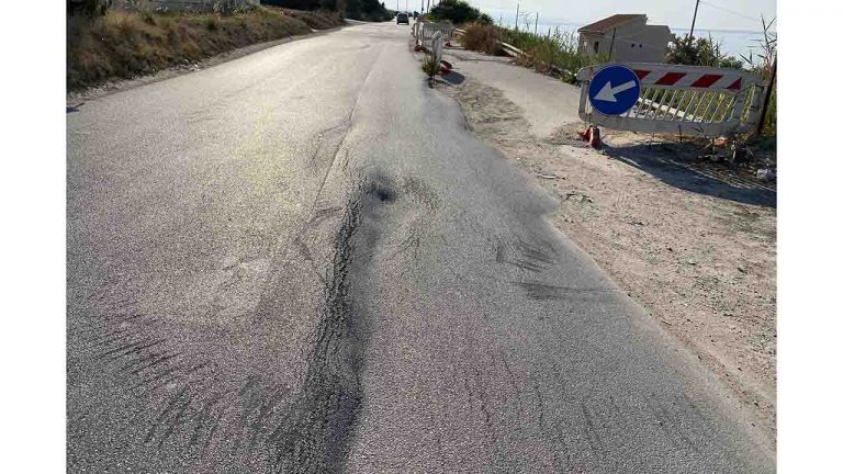 Via Lido smottamento