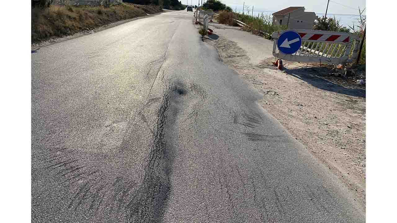 Via Lido smottamento