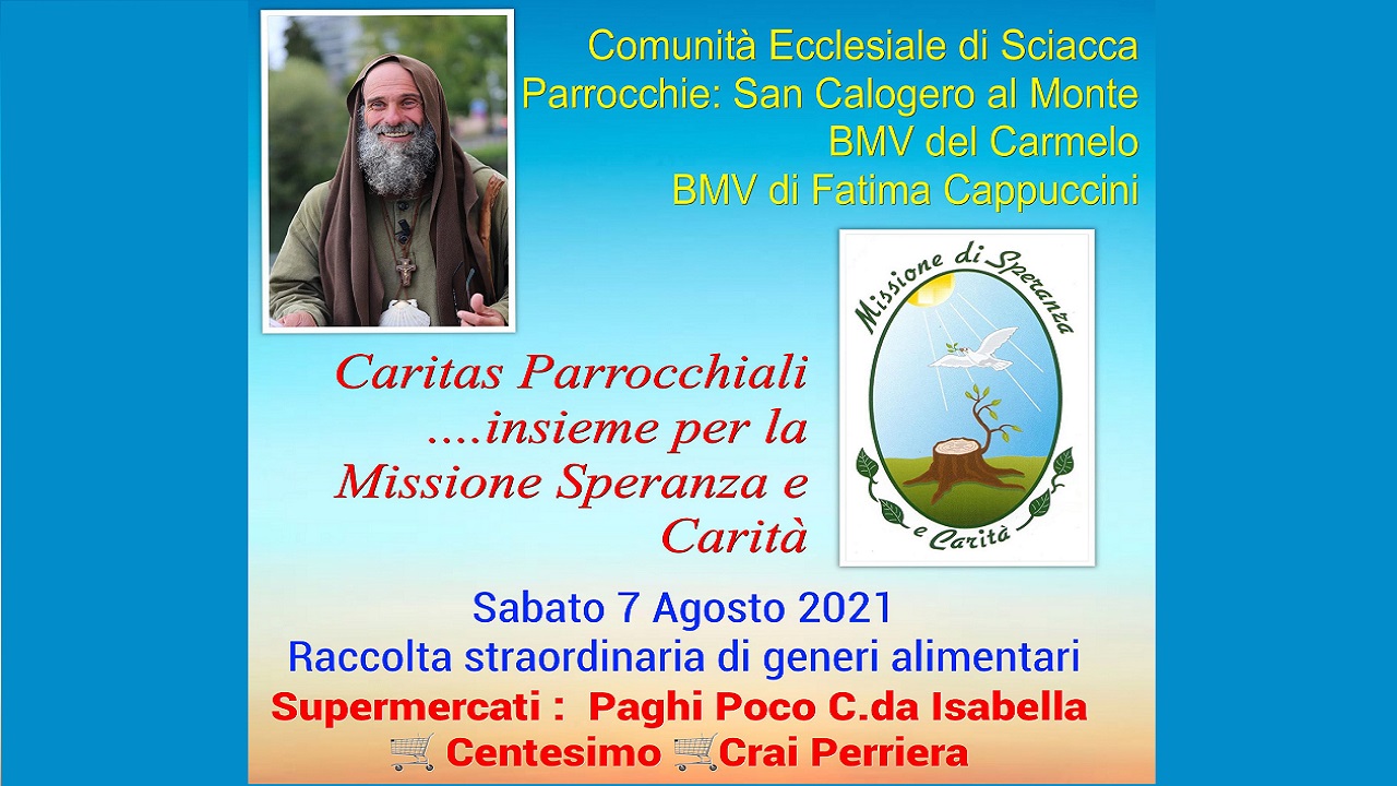 biagio conte raccolta alimentare sciacca 2021