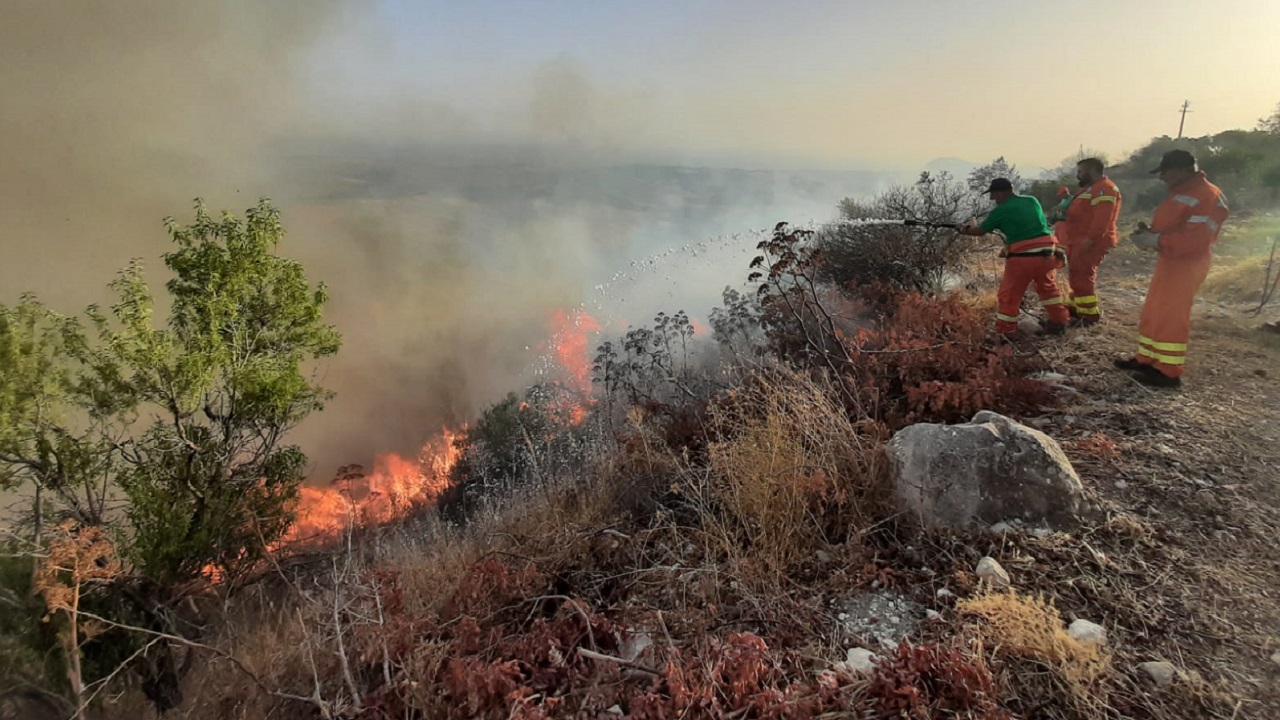 incendio caltabellotta agosto 2021