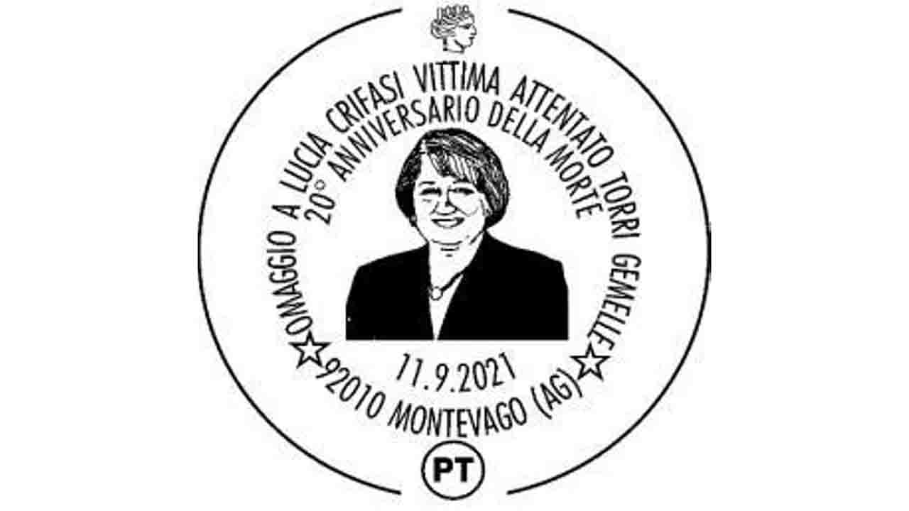 Montevago, annullo postale per ricordare Lucia Crifasi tra le vittime dell’attentato alle Torri Gemelle