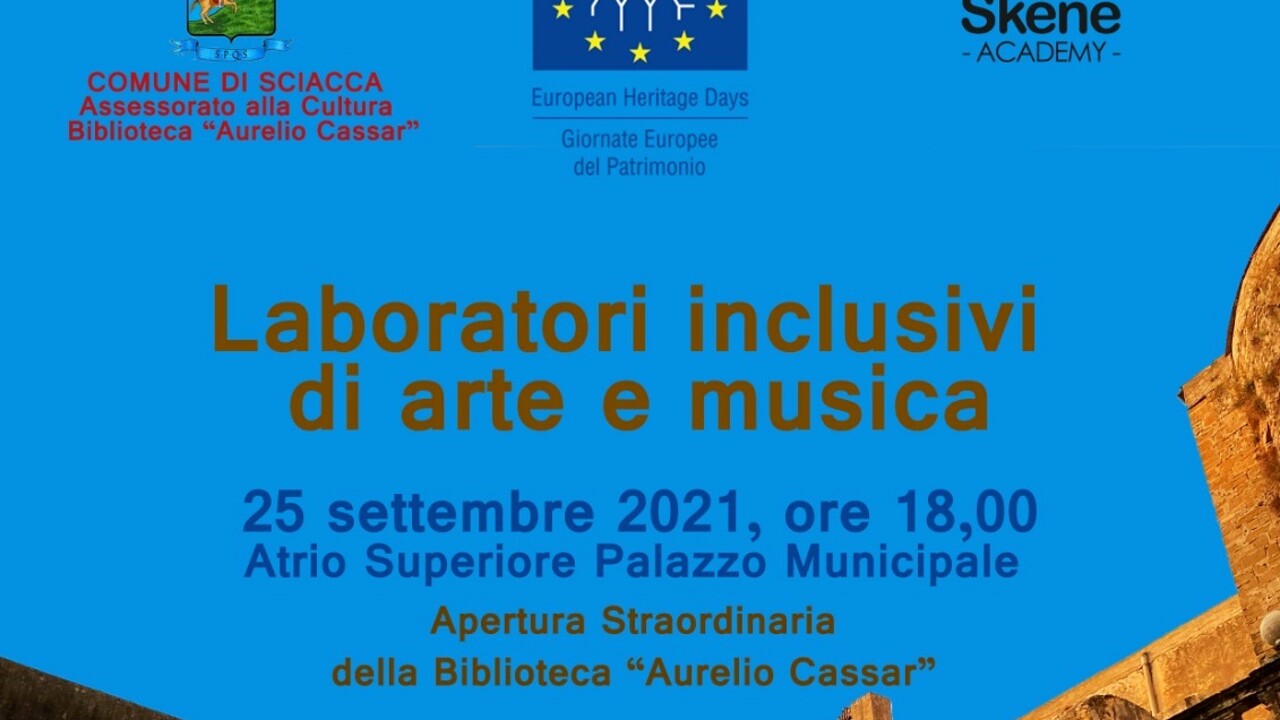 Giornata Europea Patrimonio Culturale il 25 settembre a Sciacca